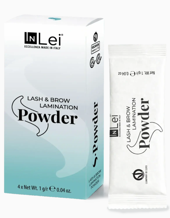 c807141179f3f7c716d69ba6bdeac2a4.png Inlei® "S-POWDER" Puder do Laminacji Rzęs i Brwi Zestaw Saszetek 4 x 1 g