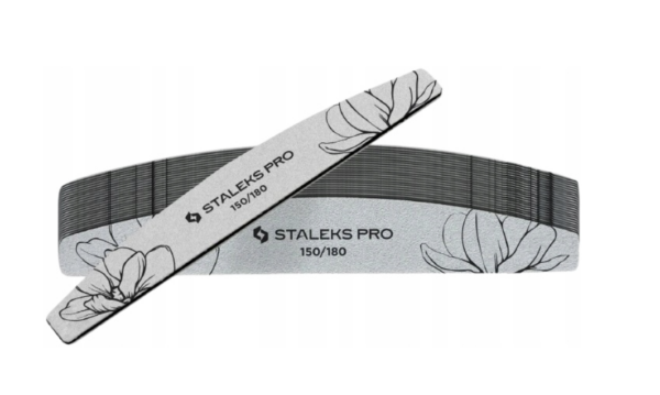 STALEKS Pilnik Mineralny do Paznokci Półksiężyc Łódka EXPERT 40 150 / 180 grit 100 szt