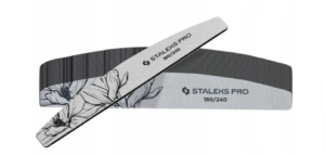 STALEKS Pilnik Mineralny do Paznokci Półksiężyc Łódka EXPERT 40 180 / 240 grit 100 szt