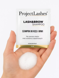 ProjectLashes Szampon do rzęs Łagodny pH 7,2 KONCENTRAT Zestaw Saszetek 3 x 5 ml