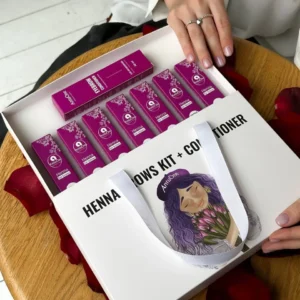 AntuOne Zestaw henna 7g + odżywka do brwi