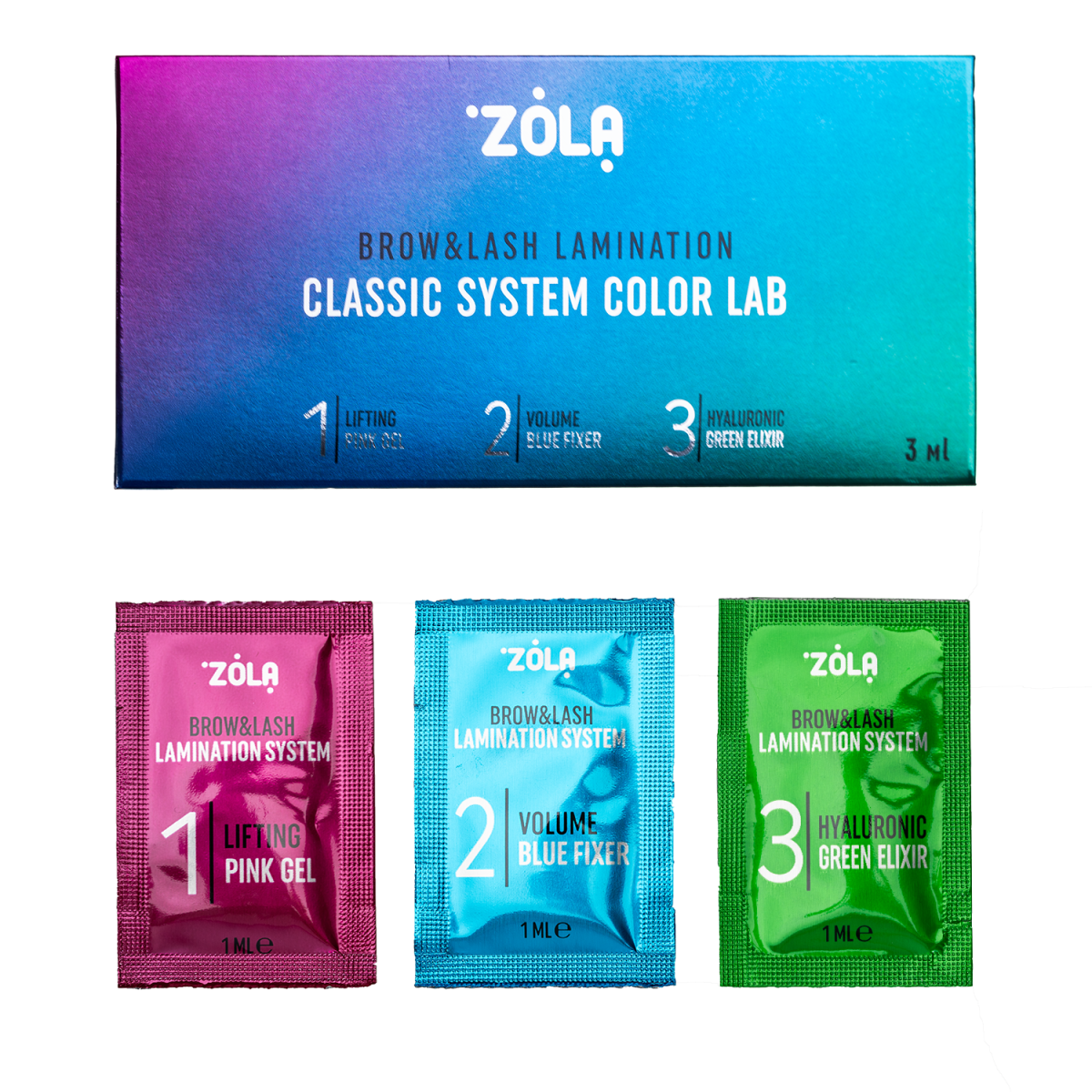 ZOLA Color Lab zestaw saszetek 3 x 1ml – Główne cechy i zalety