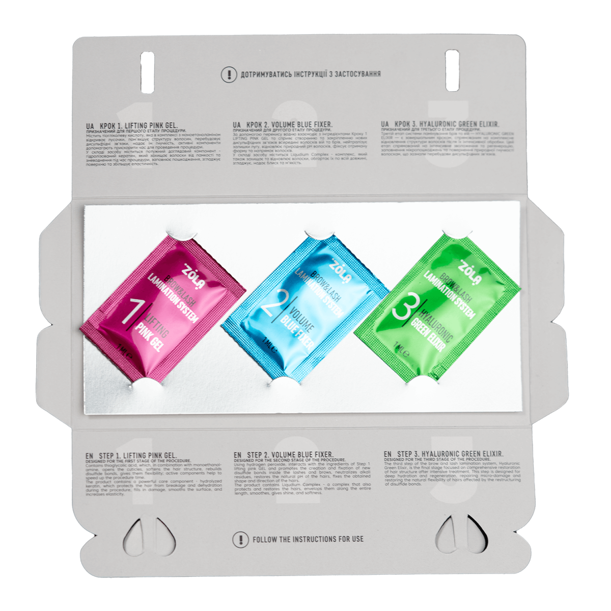 ZOLA Color Lab zestaw saszetek 3 x 1ml - obrazek 2