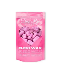 elastyczny różowy wosk do depilacji twardy Flexi Wax 100 g