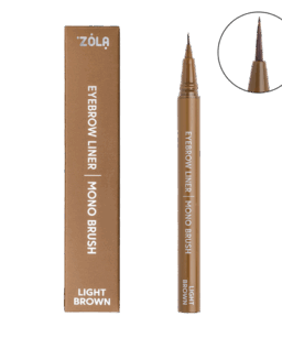 ZOLA Liner Pisak do brwi Jasny brąz Mono brush