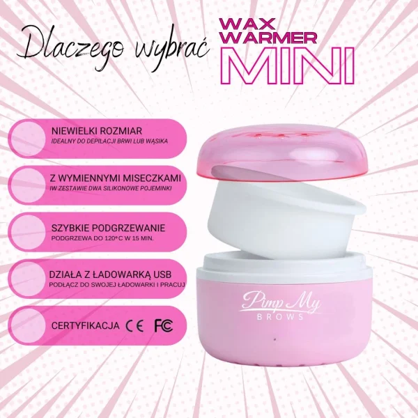 Pimp My Lashes Podgrzewacz do wosku WAX WARMER MINI - obrazek 4