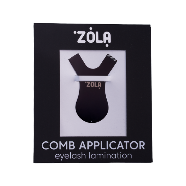 ZOLA grzebyk do laminacji metalowy Metal Comb Black