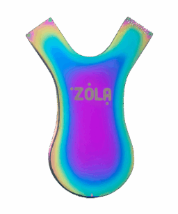 ZOLA grzebyk do laminacji metalowy Metal Comb Rainbow