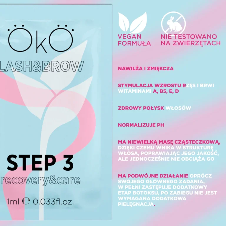 OkO Preparat do laminacji LAMI STEP 3 Care&Recovery Saszetka 1 ml 1 szt - obrazek 4