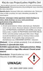 ProjectLashes HIGH PRO Klej do przedłużania Wysokie Temperatury 3 ml - obrazek 2