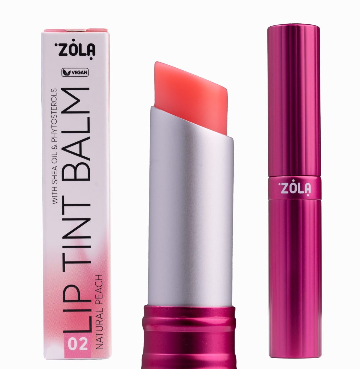 ZOLA Lip Tint Balm Balsam do ust 02 Peach Natural - obrazek 4