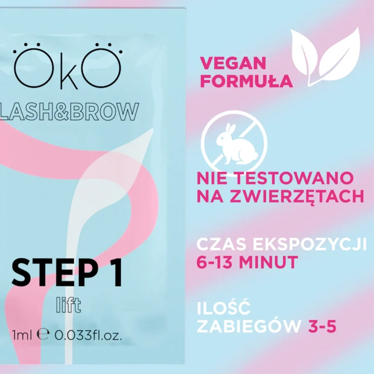 OkO Zestaw do Laminacji Brwi i Rzęs Step 1 + Step 2, 2 x 10 ml