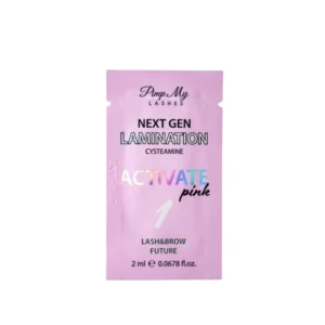 Pimp My Lashes Preparat do koreańskiej laminacji rzęs i brwi Step 1 activate CYSTEAMINE PINK NEXT GEN LAMINATION 2 ml