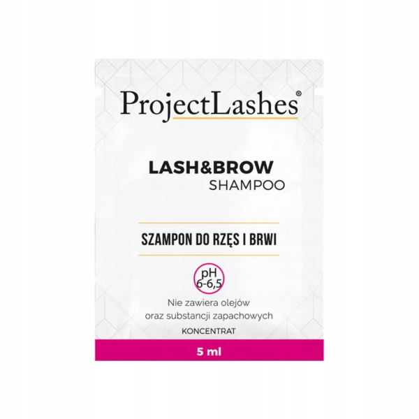 ProjectLashes Szampon do rzęs Niskie pH 6-6,5 KONCENTRAT Saszetka 5 ml