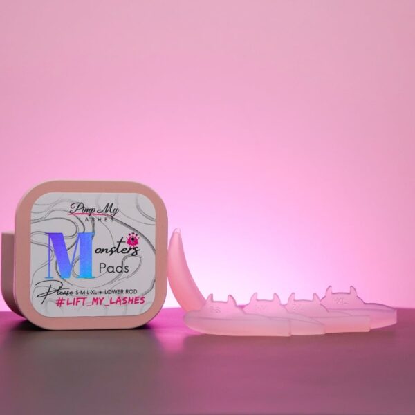 Pimp My Lashes Zestaw Wałków Matowych Monsters Pads 4 rozmiary