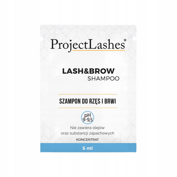 ProjectLashes Szampon do rzęs Wysokie pH 9-9,5 KONCENTRAT Saszetka 5 ml