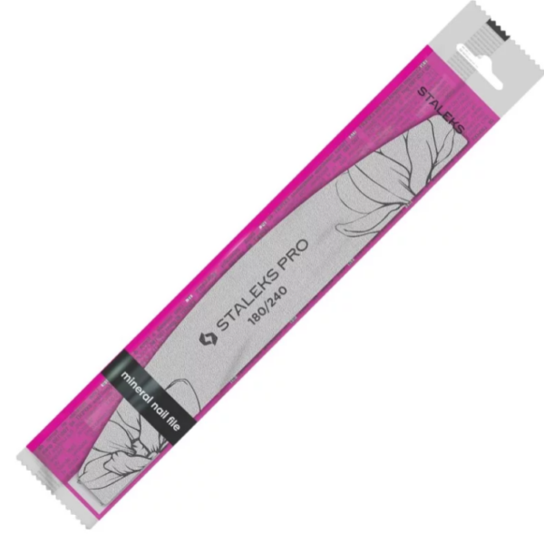 STALEKS Pilnik Mineralny do Paznokci Półksiężyc Łódka EXPERT 40 180 / 240 grit 1 szt